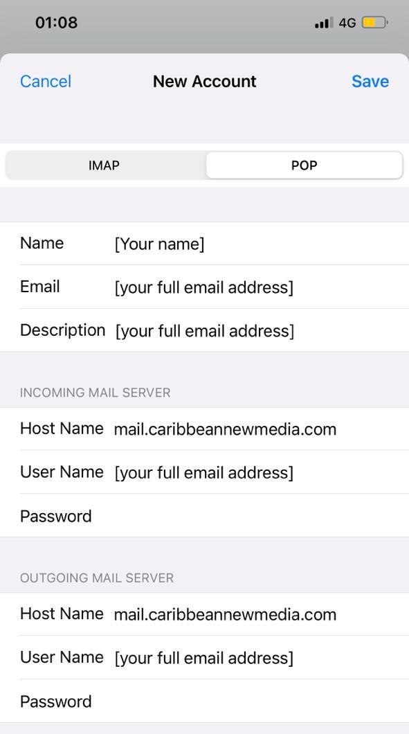 Choose Samgsung email App